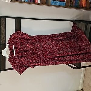 Bobeau Floral Dress with Flutter sleeves